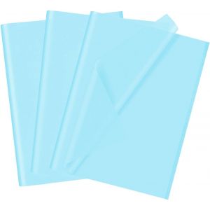 50 Feuilles De Papier De Soie Bleu Clair, 70 X 50 Cm, Papier D'emballage Cadeau Pour Remplissage De No&euml;l, Artisanat Floral, Bricolage, D&eacute;coration De Cadeau D'anniversaire Ou De Mariage - Neuf