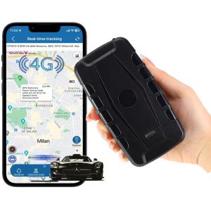 MEVRONISSHOP-Traceur GPS Voiture sans Abonnement 4GTK918 Tracker GPS 20000mah Autonomie en Veille Ultra Longue,Traqueur Convient aux Bateaux,Flottes,Camping-Cars,Camions,Conteneurs,Taxis,Bus,Moto - Neuf