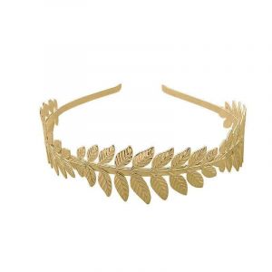 Lot De 2 Couronnes De Laurier Dorées, Serre-Têtes Grecs Et Romains, Accessoires Pour Femmes, Coiffure De Mariage, Couronne De Feuilles, Pour Voyage, Photographie, Fête - Neuf