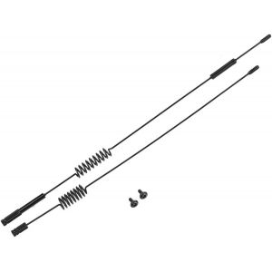 jum-2 Pi&egrave;ces Antenne Rc T&eacute;l&eacute;commande Simulation A&eacute;rienne M&eacute;tal D&eacute;coration Accessoires Pi&egrave;ces Pour Traxxas4 Rc Voiture Sur Chenilles - Neuf