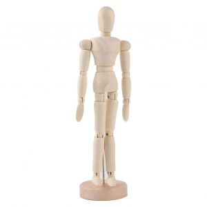 Art Class Figure en bois M&acirc;le Manikin Mannequin Bois Mod&egrave;le Mobile Affichage Artisanat 8inch - Neuf