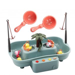 Jeu de pêche électrique avec hameçon rotatif et jouets éducatifs pour enfants avec musique et effets lumineux - Neuf