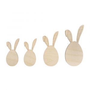 Lapin D&eacute;coratiif En Bois, Fsc Mix Credit - Nature - Neuf