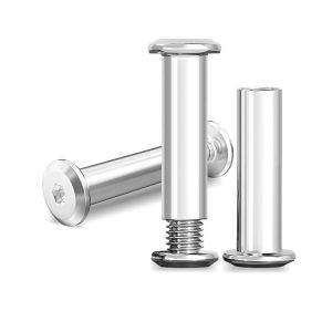Checarzhn--No1-Paquet De 20 Vis De Connexion, Connecteur D'armoire Avec Clé Hexagonale Acier Inoxydable M8 X 30, Vis À Boutons Pour Meubles Avec Trous Allen Pour Meubles, Planches, Armoires - Neuf