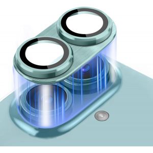 KAL-Cam&eacute;ra Arri&egrave;re Protecteur Compatible Avec Iphone 16/Iphone 16 Plus, [Anti-Rayures] Verre Tremp&eacute; Alliage D'Aluminium Cam&eacute;ra Lentille Coque, Protection &Eacute;cran Pour Iphone 16/Iphone 16 Plus-Azur&eacute; - Neuf