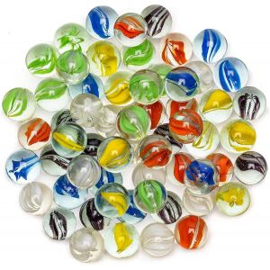 100 Pi&egrave;ces Traditionnel Assorti Color&eacute; Classique R&eacute;tro Verre Marbres Chats ?il Marbres Classique Jeu Jouets - Neuf