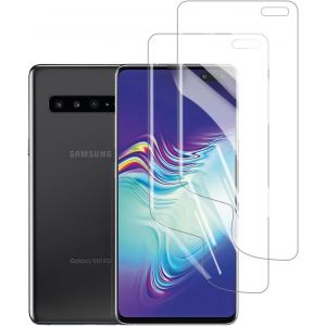 SJZG-2 Pi&egrave;ces Film De Protection D'&Eacute;cran Hydrogel Pour Samsung Galaxy S10 5G, Transparent Souple Protections D'&Eacute;cran [Non Verre Tremp&eacute;] [Haute Sensibilit&eacute;] [Clear Hd] - Neuf