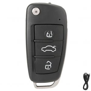 Mini cle de voiture 3 en 1 HD 1080p, fausse camera, enregistrement audio, vision nocturne infrarouge - Neuf