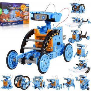 KAAQL-Robot Solaire,12 En 1 Robot Jouet Enfant Energie Solaire Et Batterie Double Entraînement Experiences Scientifiques Jouet De Construction Pour Enfants De 8 À 9 À 10 À 11 À 12 Ans - Neuf