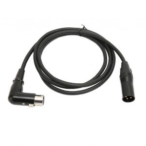 Câble de microphone XLR mâle vers femelle,fiche mâle droite à 3 broches vers fiche femelle coudée,câble de microphone XLR 1,5 m - Neuf