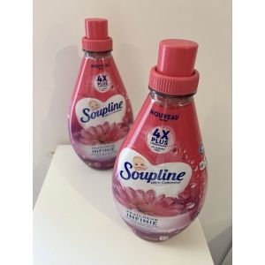 Soupline Ultra Concentr&eacute; Fra&icirc;cheur Infinie Bonheur Floral 2 Bidons 114 Lavages - Neuf