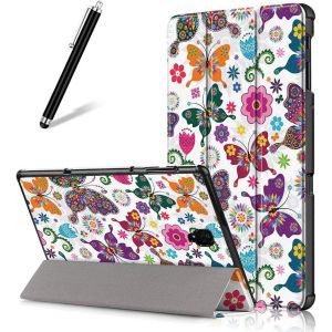 Étui Pour Samsung Galaxy Tab A 10.5 (2018) T590/T595, Coque Fine Et Légère En Cuir Avec Support À Trois Volets Avec Fonction Veille/Réveil Automatique, Étui De Protection À Rabat M[Coq9121230] - Neuf