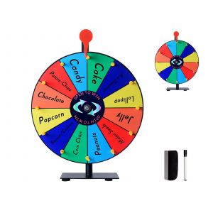 Roue De La Fortune &Agrave; 12 Emplacements Avec Support Pour Jeux Et &Eacute;v&eacute;nements - Neuf