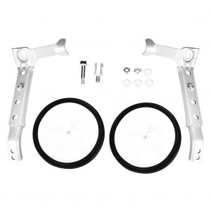 Roues D'entra&icirc;nement De V&eacute;lo &Agrave; Vitesse Variable R&eacute;glables Pour Les V&eacute;los Pour Enfants De 16 &Agrave; 22 (Argent) - Neuf