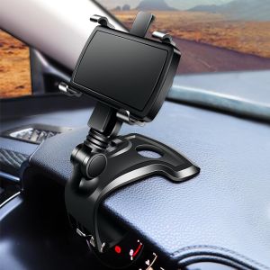 Kalanka-Support De Téléphone Voiture Pour Tableau De Bord Automobile, Multifonction Universelle Socles Téléphone Portable Avec Avec Clip À Ressort Réglable Rotatif À 1400° Pour Les Smartphones De 3in - Neuf