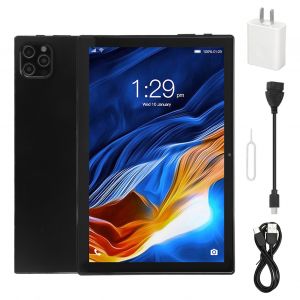 Tablette tactile intelligente 10,1 pouces pour android 12.0, noire, 6 Go, 128 Go, 2,4 G, 5 G, Wi-Fi double bande, appels 4G, prise americaine 100 V/240 V - Neuf