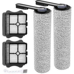 Rouleau de brosse de rechange et filtre HEPA pour aspirateurs secs et humides Tineco Floor One S5 / S5 Pro / S5 Pro 2 / S5 Extreme, pas pour S5 Combo (2 rouleaux de brosse et 2 filtres) - Neuf