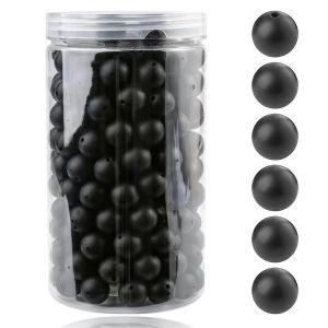 Lot De 105 Perles Rondes En Silicone Pour Bébé,15 Mm,Pour Attache-Tétine,Bracelet,Bijoux - Neuf