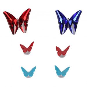 6pcs Pinces &Agrave; Chaussures Ensemble Fait &Agrave; La Main Bricolage D&eacute;coratif Chaussures Clips Mignon &Eacute;l&eacute;gant &Eacute;l&eacute;gant Chaussure Boucle Chaussure D&eacute;coration Accessoire Rouge Et Bleu - Neuf