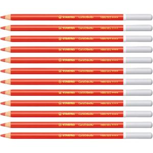 Eryi-Carbothello - Crayon De Couleur - Lot X 12 Crayons Pastel Fusain - Vermillon Clair (1400/305) - Neuf