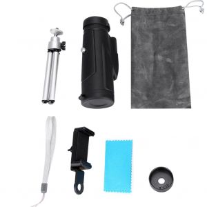 Telescope Monoculaire Portable 12x50 Pour La Chasse, L'observation Des Oiseaux Et La Randonnee, Haute Puissance - Neuf