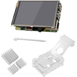 ChenQuanSarl-Écran Tactile Hd De 3.5 Pouces, 320X480 Pixels Rvb, Avec Stylo, Pour Raspberry Pi 2 3 Modèle B, Accessoires Avec 3 Pour Dissipateur De Chaleur - Neuf