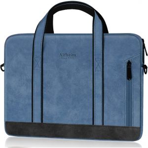 RFCBC-Sacoche pour ordinateur portable avec poignée 13-15,6"" Sacoche pour ordinateur portable avec bandoulière, sac à main de travail étanche en cuir pour femme homme femme - Neuf