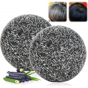ERYI-Reverse Gray Hair Shampoing Solide Anti Cheveux Blanc Savon Noir Cheveux Anti Gray Bar Black Soap Cheveux Gris Pure Hair Shampooing Assombrissant Homme Savon Noir Pour Cheveux Blanc Noire - Neuf