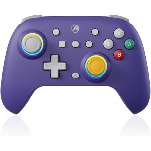 Manette Switch 2 Gris, 2025 Couleur Rétro Manette Switch sans Fil avec Hall Joysticks/RGB/Macro/Turbo/Vibration/6 Axes, Manette Switch Pro Bluetooth Compatible avec Switch/OLED/PC/Adroid/iOS - Neuf