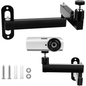 KALANKA-Support Vid&eacute;oprojecteur Support Retroprojecteur Plafond et Mural &agrave; 360&deg; R&eacute;glable avec Vis 1/4"" pour Cam&eacute;ras, Projecteurs, Enregistreurs Vid&eacute;o - Neuf