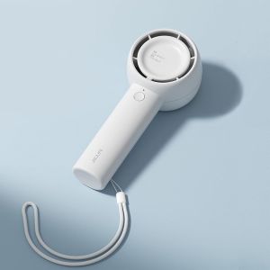 Mini ventilateur à main, design unique, ventilateur de poche puissant, rechargeable par USB, pour cils, maquillage, enfants, blanc - Neuf