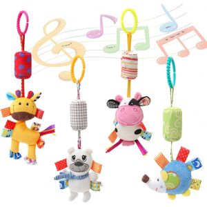 Nouvelhorizonstore-Jouet De Poussette Pour B&eacute;b&eacute;s Berceau Hochet Jouets Animales, Jouets Suspendus Pour B&eacute;b&eacute;s Landau Et Poussette Nouveau-N&eacute; Jouet D'activit&eacute; Jouets En Peluche - Neuf
