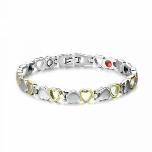 Bracelet Magnétique De Détoxification Lymphatique (Or Et Argent) - Neuf