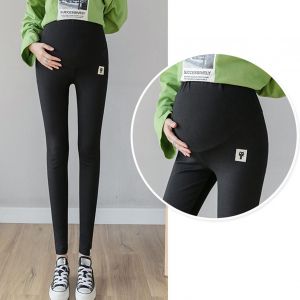 Leggings Grande Taille Pour Femme Enceinte, Vetement D'exterieur, Coupe Fine, Soutien Du Ventre, Pantalon Crayon Elastique, Taille Haute, Noir, Xxl - Neuf