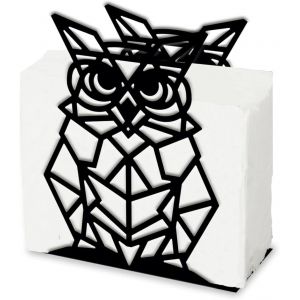 Eryi-Porte Serviette De Table Géométrique En Forme De Hibou Pour Tables Porte Serviette Papier En Métal En Forme De Hibou Pour La Cuisine Support De Mouchoirs En Tissu - Neuf