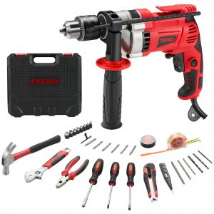 Perceuse &Eacute;lectrique &agrave; Percussion 910W, Perceuse &agrave; Percussion &eacute;lectrique 0-3000 RPM, Mandrin 13mm - Neuf