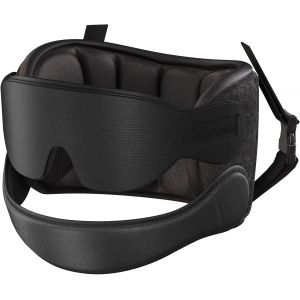 Trahoo-Oreiller D'avion Pour Avion Avec Masque De Sommeil Pour Les Yeux, Oreiller D'avion Pour Les Longs Vols, Voyage En Voiture, Appuie-Tête De Voiture, Combo Avec Sangle De Menton, Noir - Neuf