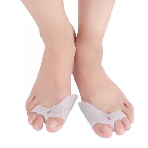 1 Paire - Protecteurs Métatarsiens Pour Orteils, Embout De Protection En Silicone Avec Protège-Doigts À L'extrémité Du Trou - Neuf
