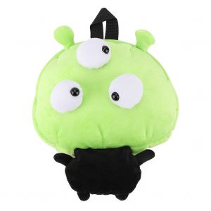 Sac A Dos D'ecole En Peluche Pour Enfants, Garcons Et Filles, Mignon, Dessin Anime, Grande Capacite (Vert) - Neuf
