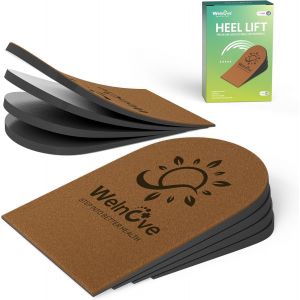 Kalanka-Lot De 2 Semelles Orthop&eacute;diques R&eacute;glables &Agrave; 4 Couches Pour Femme, Jambes In&eacute;gales, Longueur De Jambe, Douleur Au Talon (Marron, Taille M) - Neuf