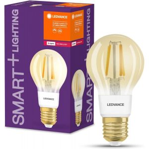 Sjzg-Ampoule Led Intelligente Avec Zigbee, Culot E27, Gradable, Blanc Chaud (2400k), Forme D'ampoule Dor&eacute;e, Filament Clair, Contr&ocirc;lable Avec Des Syst&egrave;mes Comme Alexa, Google Ou Hue, Pack De 4. - Neuf