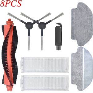 Accessoires Pour Aspirateur Robot Xiaomi Mijia Mop Pro Stytj02Ym/Viomi V2 Pro/V3,Brosse Principale/Lat&eacute;rale,Filtre Hepa,Pi&egrave;ces De Vadrouille.12. - Neuf