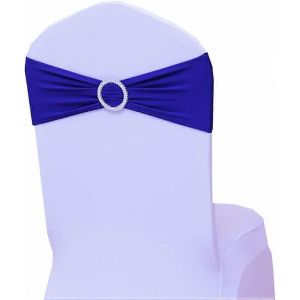 20Pcs Chaise Ceintures Arcs Spandex Chaise de mariage décorative Arcs Élégantes Chaises de fête élastiques - Neuf