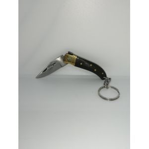 Laguiole Bougna - Couteau Porte Clé En Bois & Laiton - Lame De 5 Cm - Longueur Totale : 11 Cm - Neuf