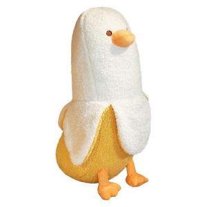 Banana Friends Canard Poup&eacute;e Homophone Banane Canard Combinaison Peluche Jouet Cr&eacute;atif Parodie Cadeau-B - Neuf