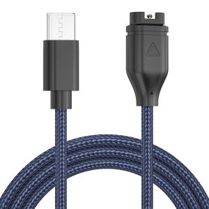 Câble De Charge Pour Garmin Forerunner 255/ 255s / 255 Music/Forerunner 165/165 Music/Forerunner 55/Forerunner 245/645/945, 1 M Usb C Nylon Câble De Charge Rapide Chargeur De Montre Portable - Neuf
