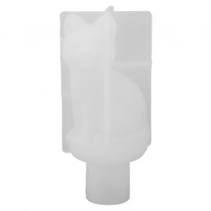 Moule A Bougie En Silicone En Forme De Chat Mignon, Facile A Demouler, Reutilisable Et Multifonction, Pour La Fabrication De Savon - Neuf