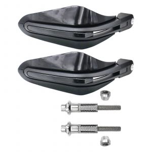 2 pièces garde-main de moto ajustement étanche au vent pour moto tout-terrain poignée de VTT Scooter Protection de véhicule coupe-vent PP plastique - Neuf