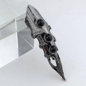 Dragon Crâne Doigt Longues Bagues Vintage Punk Rock Animal Skull Doigt Longues Bagues Sevich - Neuf
