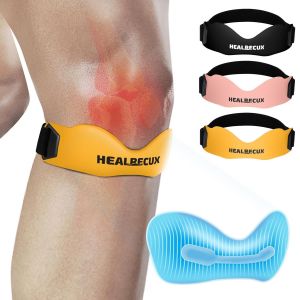 Xekal-Genouillère Rotulienne Pour Le Football,Le Basketball,La Course,Le Tennis,Les Tendinites,Le Volley-Ball Et Les Squats,Jaune - Neuf
